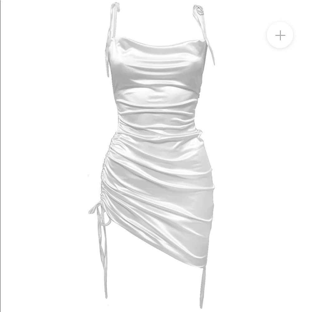 WOMENS WHITE SLIP DRESS SIZE S